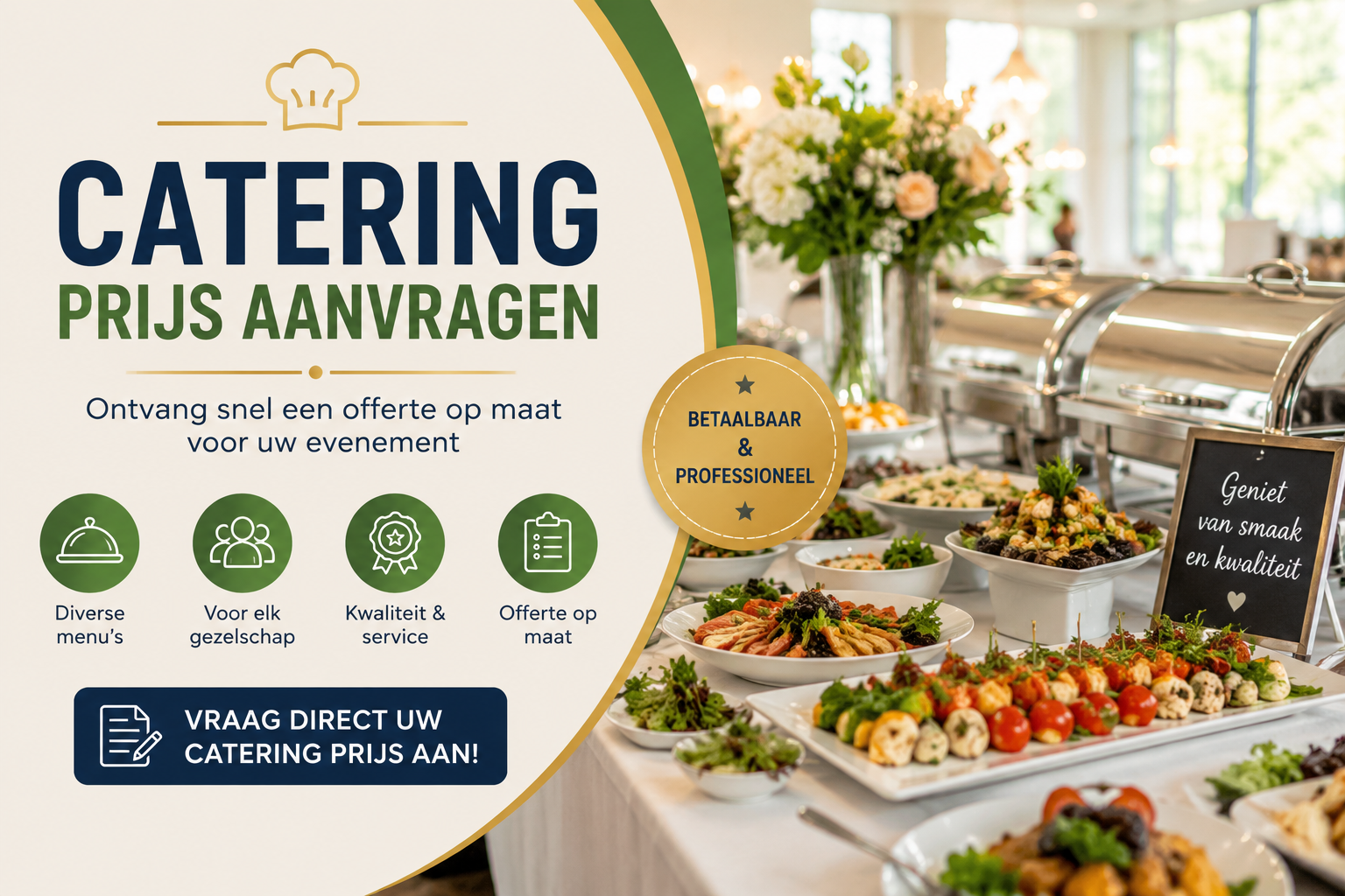 Catering prijs aanvragen
