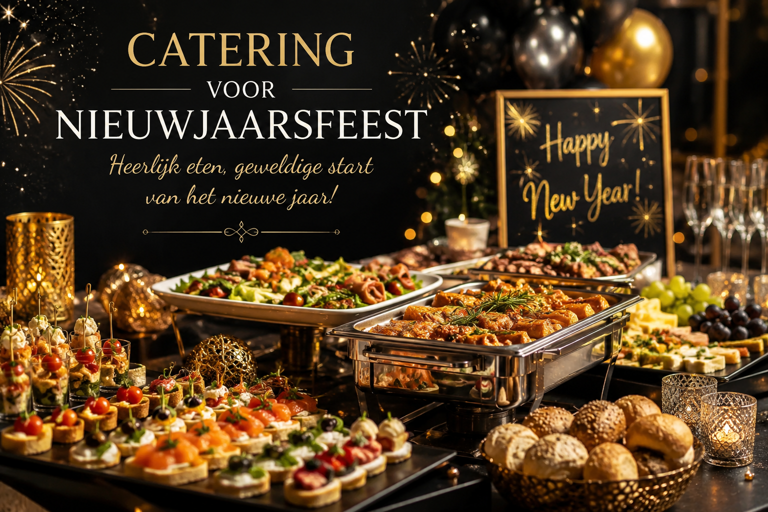 Catering voor nieuwjaarsfeest