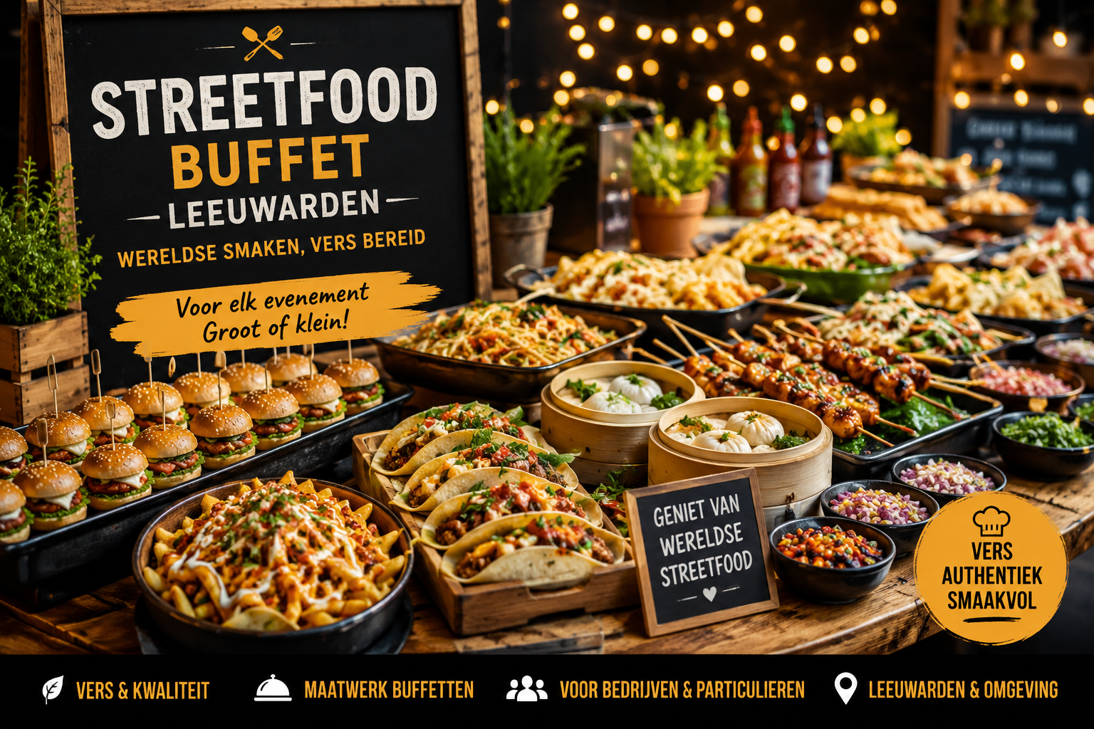 Streetfood buffet Leeuwarden
