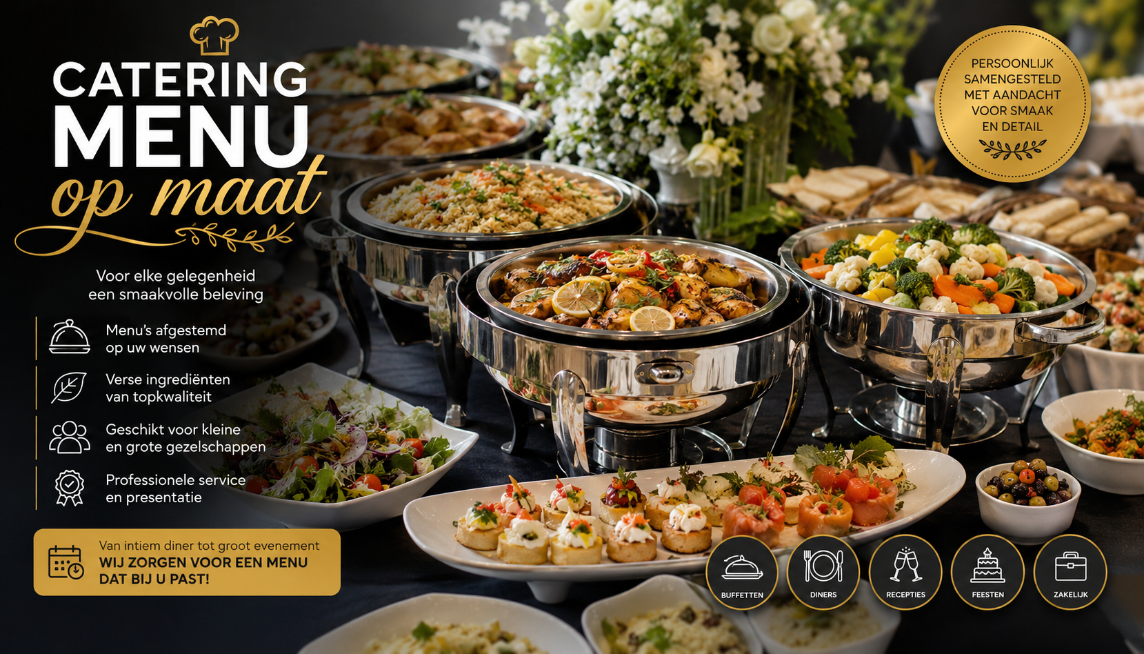 Catering menu op maat