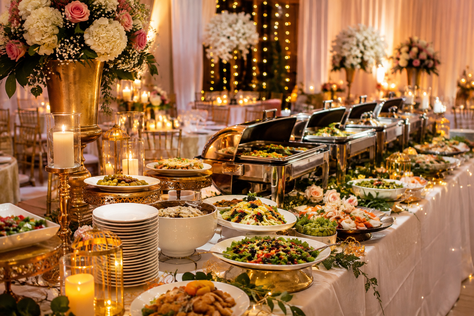Catering met decoratie