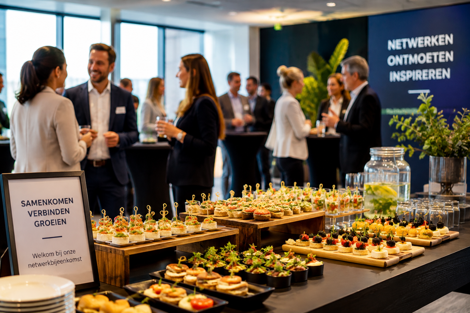 Catering voor netwerkbijeenkomst